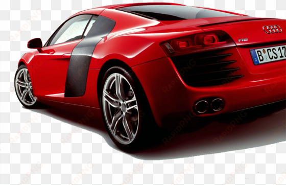 red r8 audi png car image - cars png for picsart