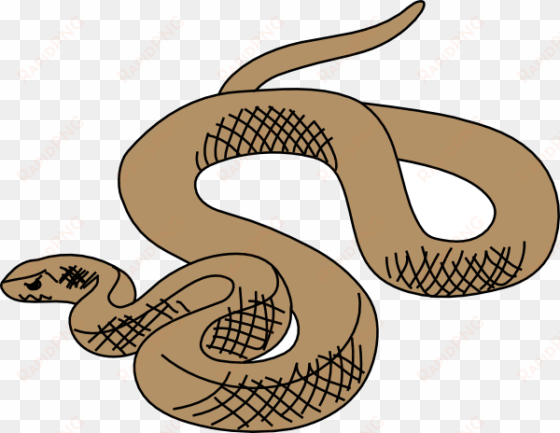 red rattlesnake cliparts - brown snake clipart