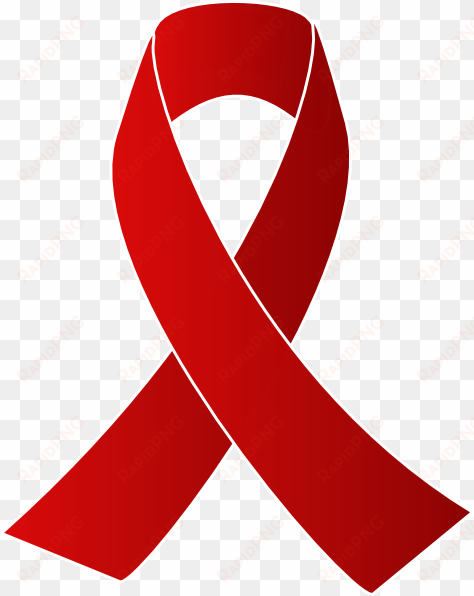 red ribbon vector png - red awareness ribbon png