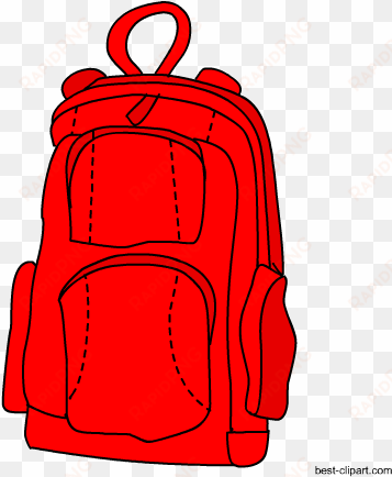 red school bag free clip art - school