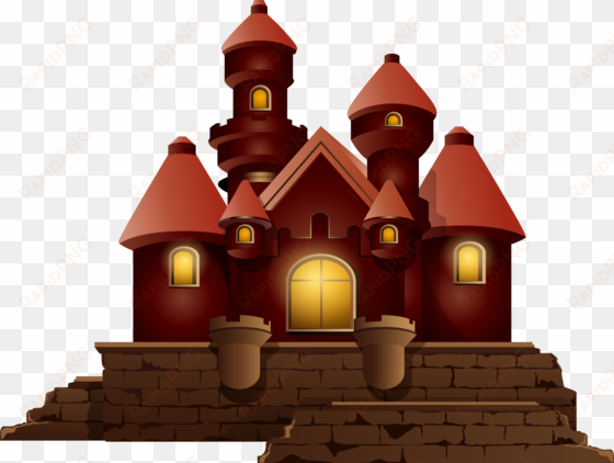 Red Small Castle Png Clipart Image - Small Castle Png transparent png image