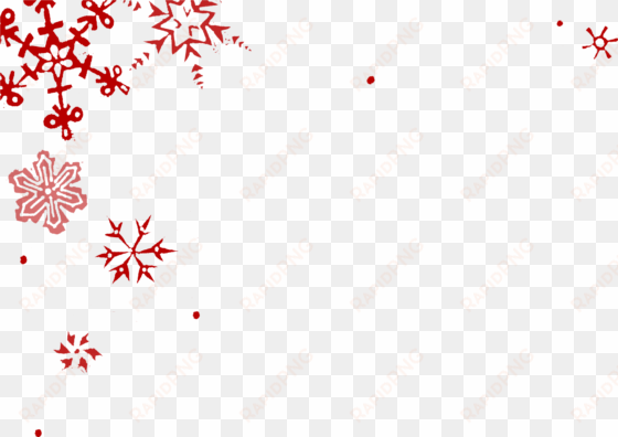 red snowflakes png