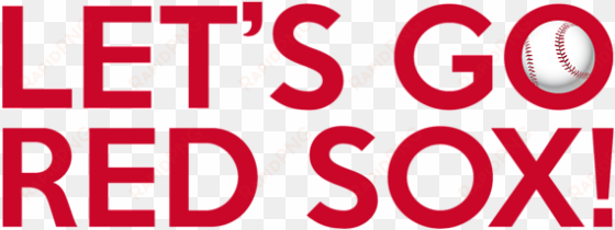 red sox logo transparent png - let's go red sox