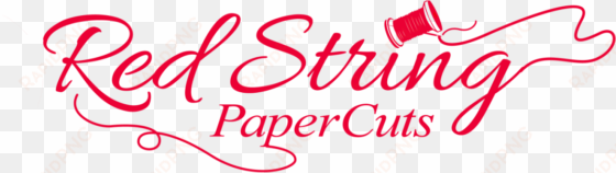 red string papercuts - spring valley by t l haddix
