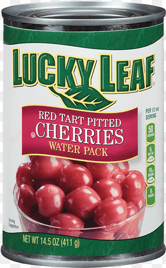 Red Tart Pitted Cherries - Lucky Leaf Cherries, Red Tart Pitted - 14.5 Oz transparent png image