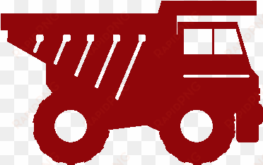 red truck icon - construction