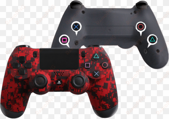 red urban soft rubber pro - evil controller ps4