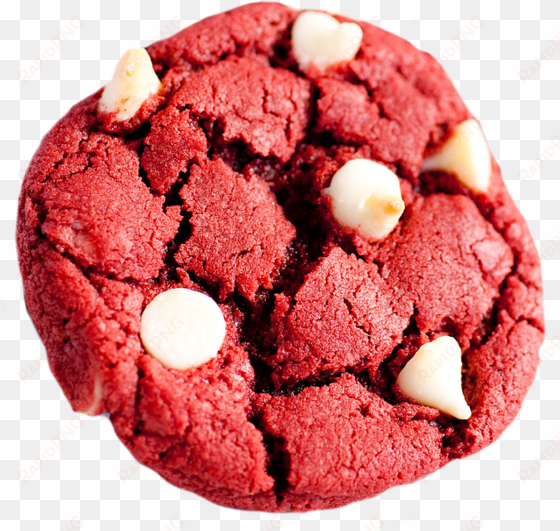 red velvet cake chocolate chip cookie white chocolate - red velvet macadamia biscuits