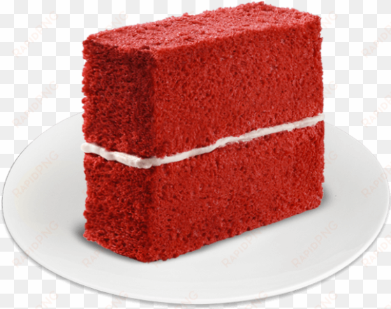 red velvet cake slice - red ribbon cake slice