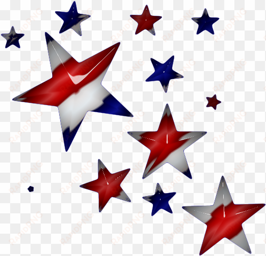 Red White And Blue Star Png Transparent Red White And - Red White And Blue Stars Transparent Background transparent png image