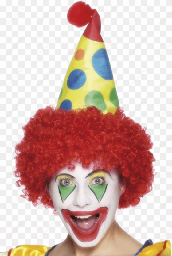 Red Wig With Clown Hat " Name="og Description - Clown Hats transparent png image