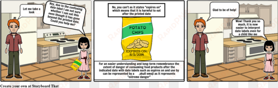 reducing food waste - cartoon