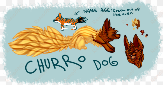 ref - churro dog - illustration