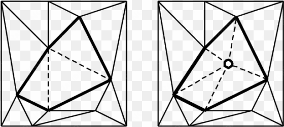 refinement of a polygon with only active triangles - polygon