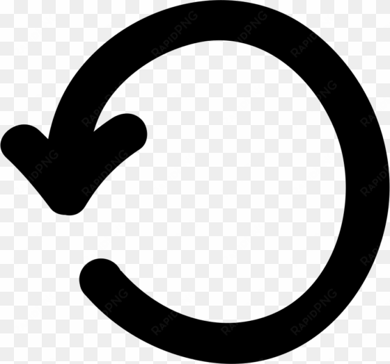 refresh circular arrow hand drawn symbol - circle arrow vector