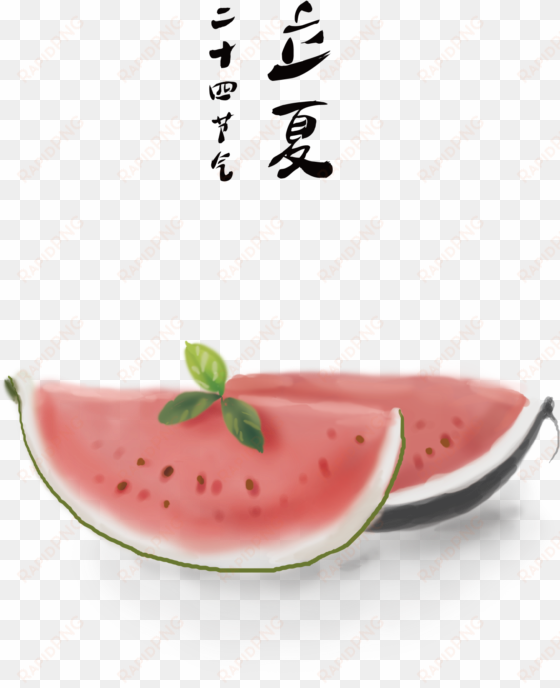 refreshing style, watermelon, summer festival elements - fruit