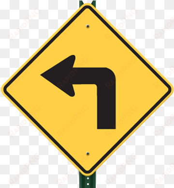 regulatory signs - left turn traffic sign