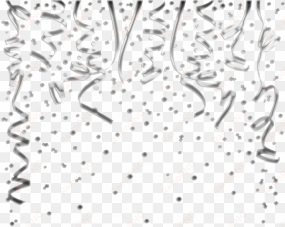 related tags - silver streamers png