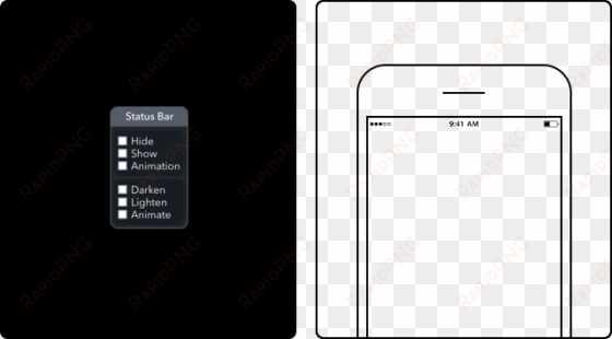 relativewave device features the - iphone status bar elements png