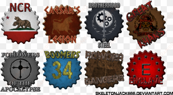 Remember In My Fallout 3 Review How I Described My - Fallout New Vegas Faction Symbols transparent png image