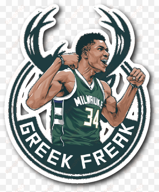 removable, individually die-cut vinyl ideal for smooth - giannis antetokounmpo greek freak