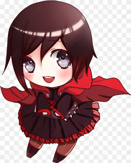 render chibi ruby rose by nemi20 by nemi20-d6rkbvw - rwby chibi transparent background