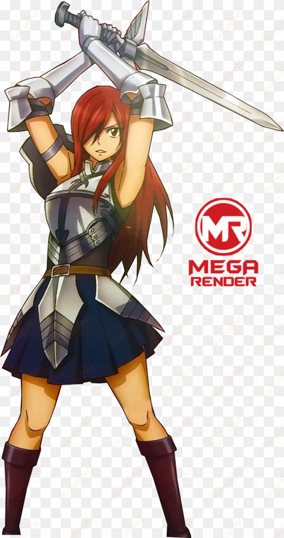 render fairy tail erza scarlet - fairy tail erza heart kreuz armor