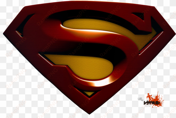 render logo superman dc comics - superman logo 3d png