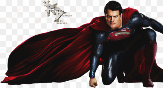 render superman man of steel cape rouge bleu - superman png transparent