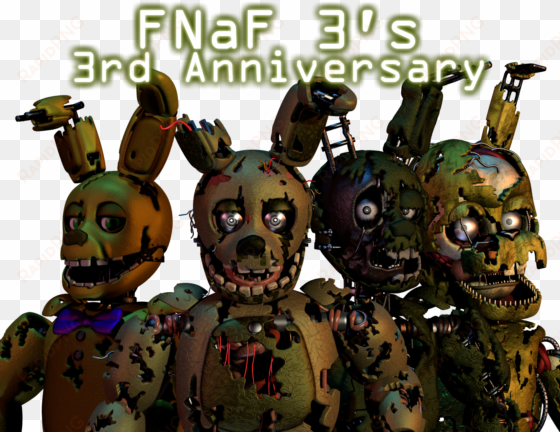 Renderfnaf 3's Anniversary - Fnaf 2018 Anniversary Game transparent png image