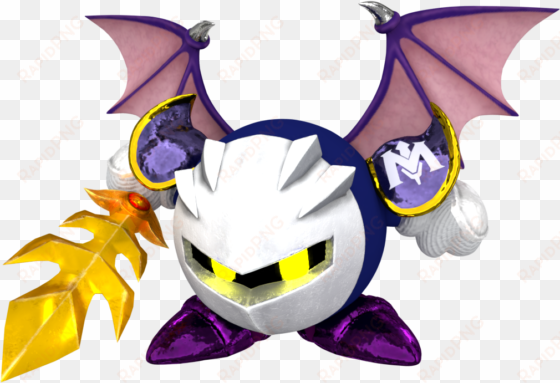 renders of meta knight, with and without his cape pic - meta knight render