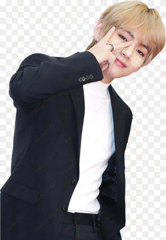 report abuse - bts taehyung in suit transparent