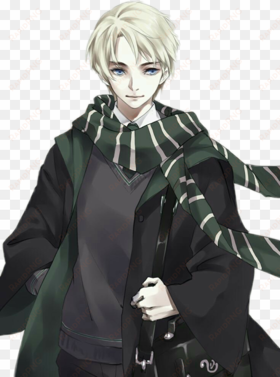 Report Abuse - Harry Potter Draco Malfoy Anime transparent png image