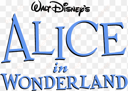 report - alice in wonderland logo disney