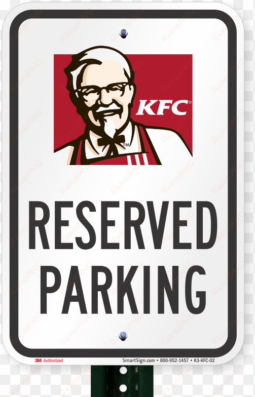 reserved parking sign, kfc - conestoga innovations inc nb-2r plastic name badges