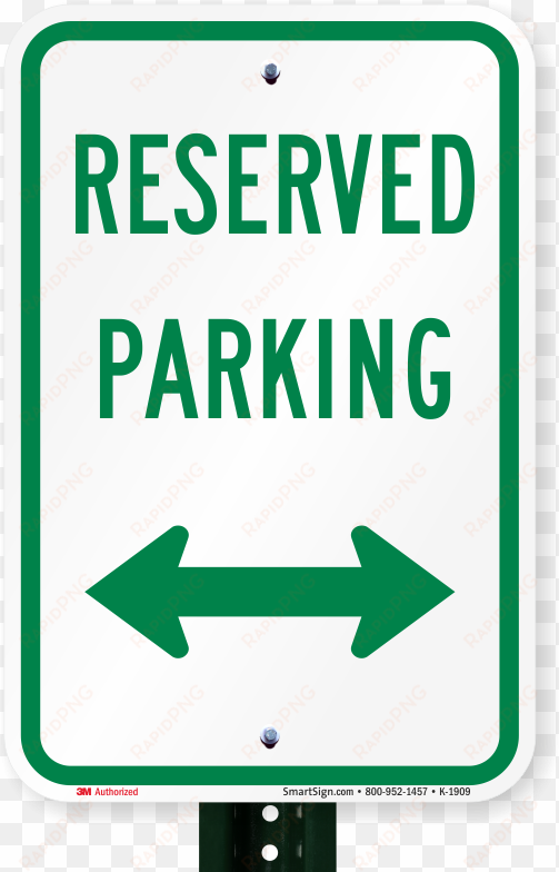 reserved parking sign - van accessible parking sign