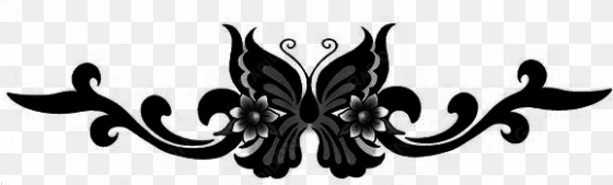 resources / abstract swirls and floral brushes - png lower back tattoos transparent