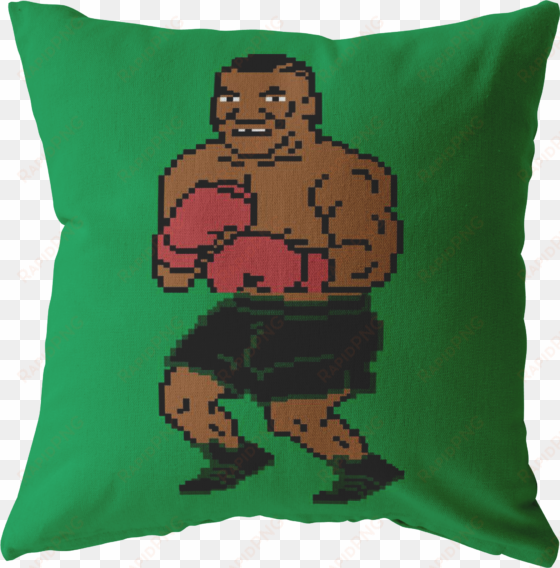 retro mike tyson punchout inspired pillow - pillow