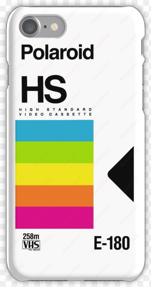 retro vhs tape vaporwave aesthetic iphone 7 snap case - polaroid vhs