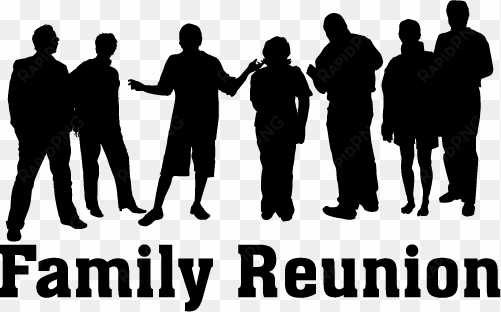 reunion silhouette png - family reunion silhouette png