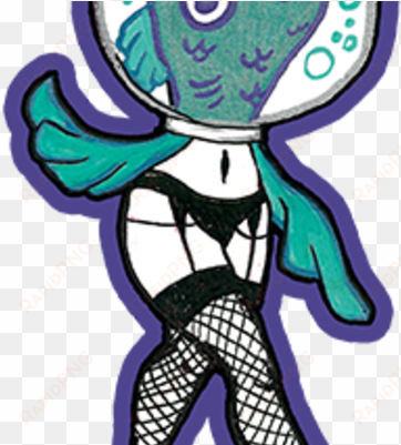 reverse mermaid sticker - mermaid