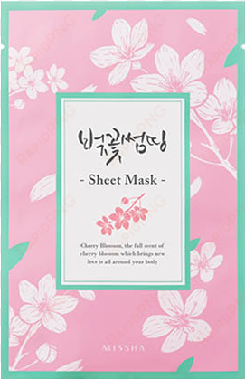 [review] missha cherry blossom something sheet mask - missha sheet mask cherry blossom