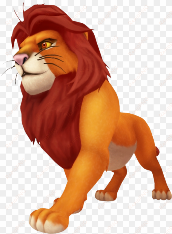 rey leon png - lion king kingdom hearts simba