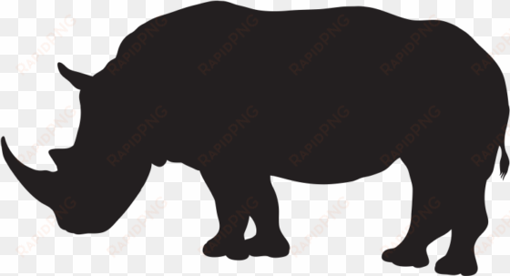 rhino clipart real - rhino silhouette clip art