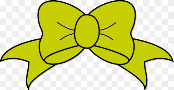 ribbon clipart yellow bow - transparent background bow clipart