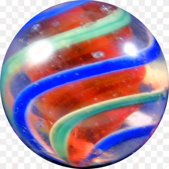 ribbon core swirls - clear marble ball png