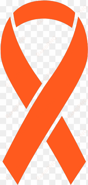 ribbon sticker icon orange2 - post traumatic stress disorder symbol