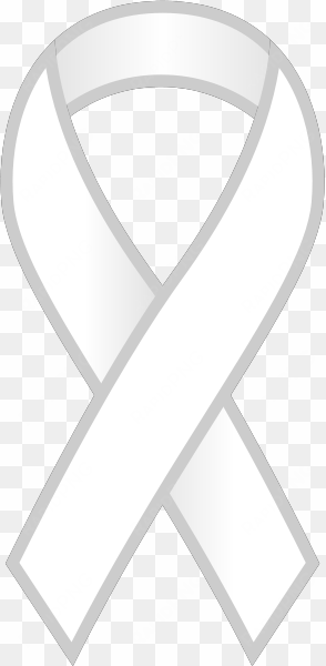 ribbon sticker icon white - white ribbon transparent