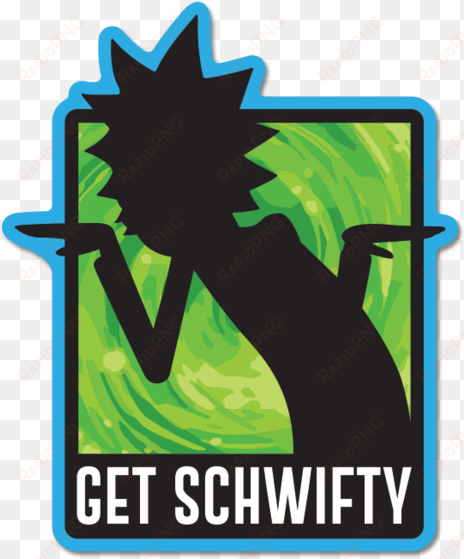 rick and morty - rick and morty logo get schwifty