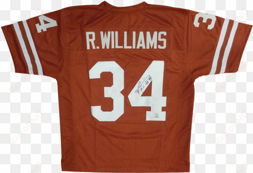 ricky williams autographed texas longhorns - autographed ricky williams jersey - tristar orange